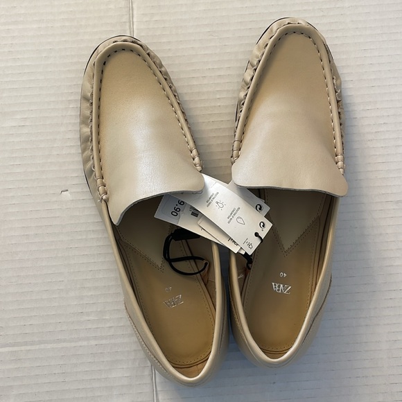 NWT Zara Leather Loafers - Picture 12 of 14
